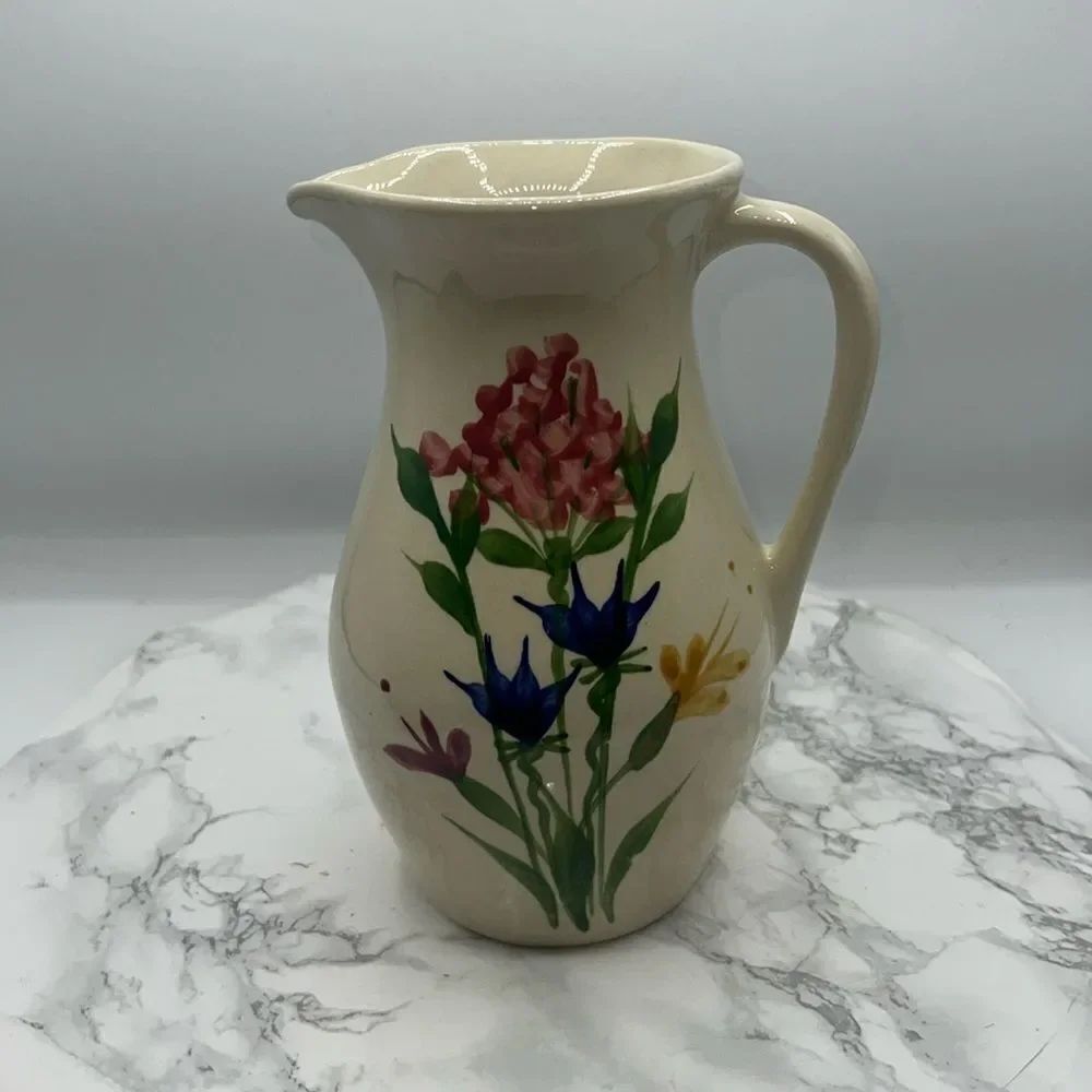 EMERSON CREEK POTTERY Iris Pitcher